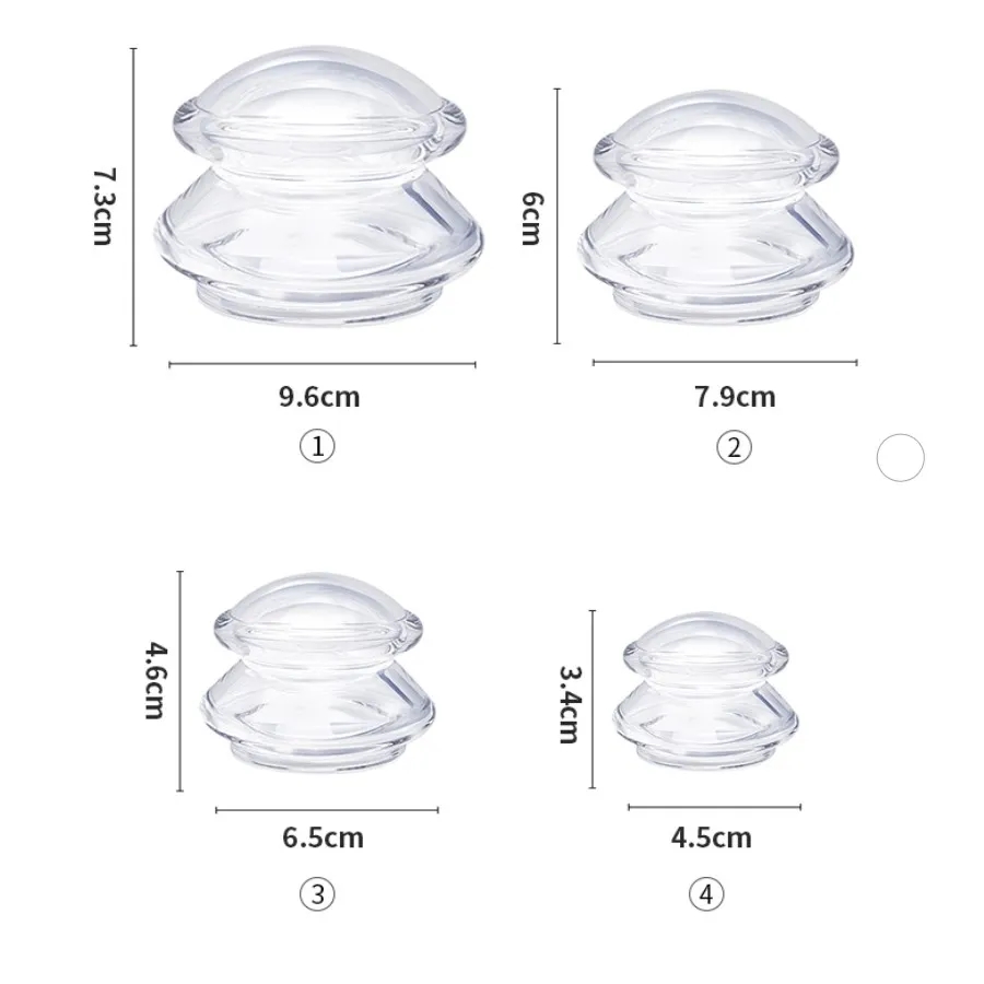 Silicone Massage Body Cups Sli - Cupping Therapy Set review and price