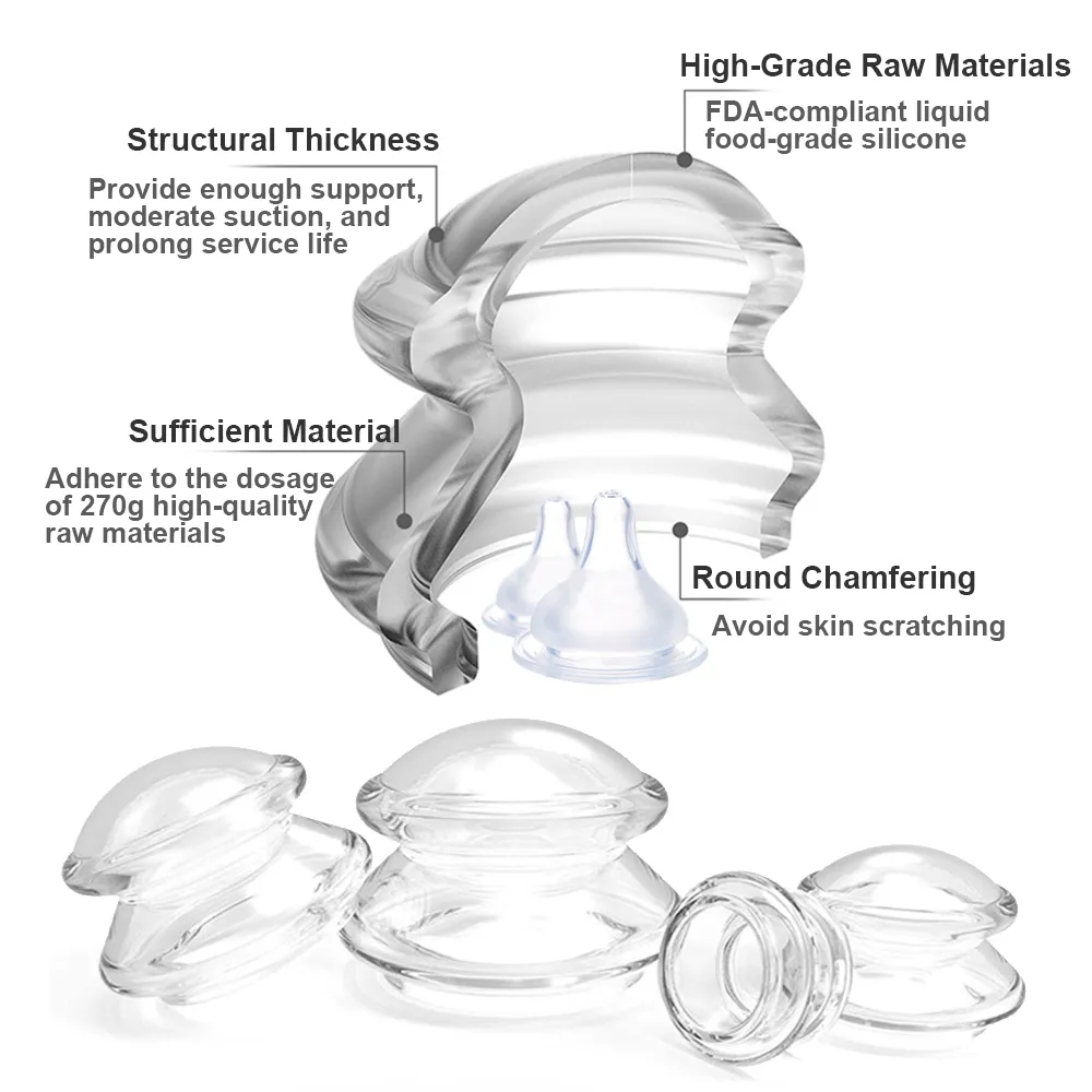 Silicone Massage Body Cups Sli - Cupping Therapy Set review and price