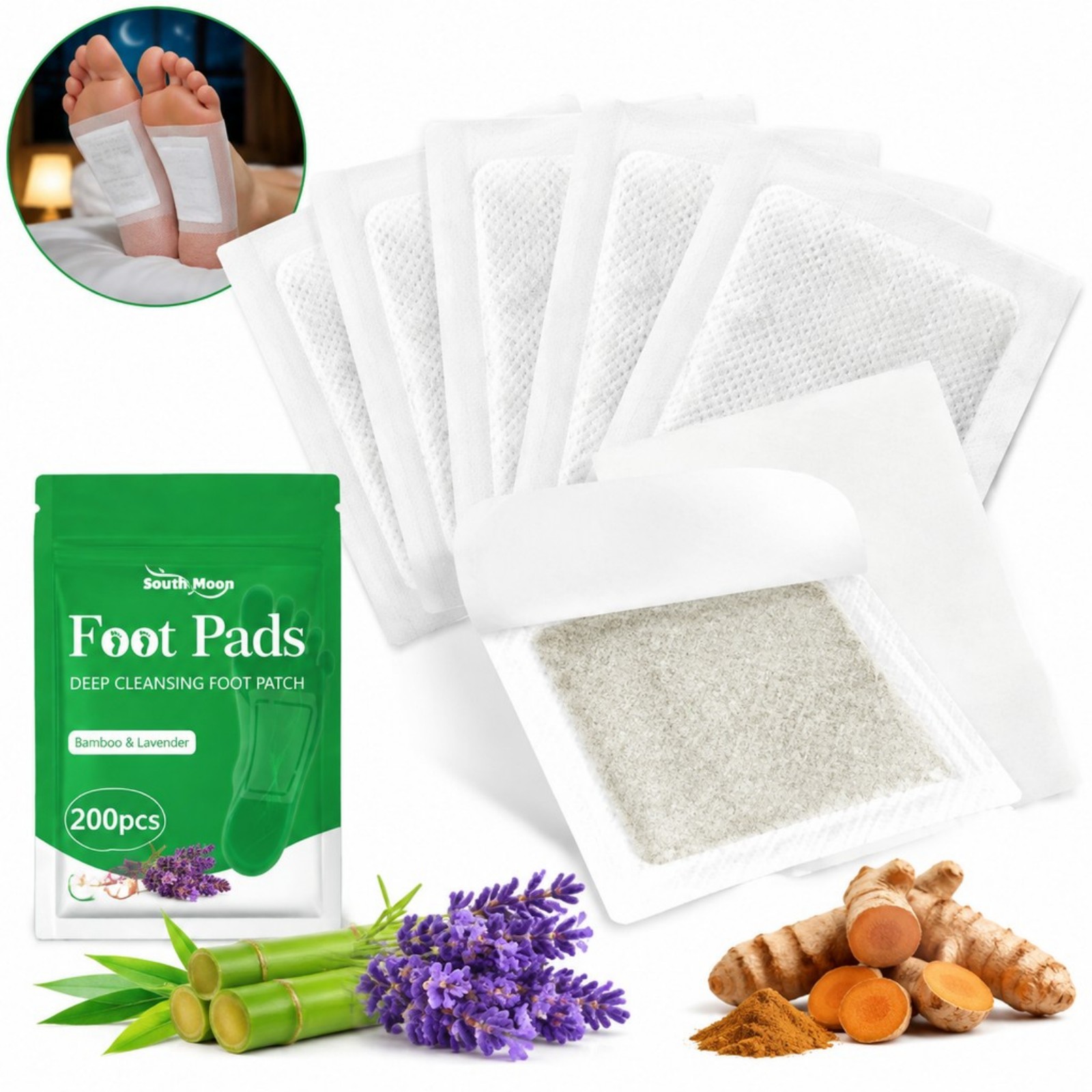 12/36/60/120pcs Turmeric Foot  - Detox Foot Patch review and price